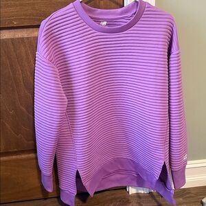 New balance Purple Ribbed Sweatshirt